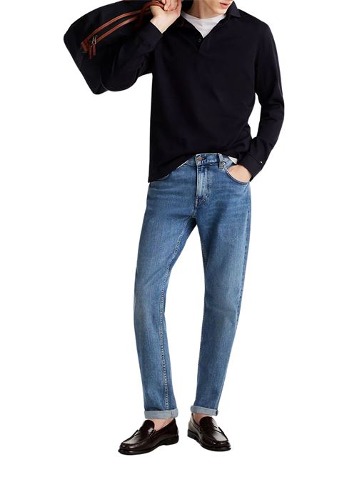 Polo uomo blu in cotone Tommy Hilfiger | MW0MW37418DW5